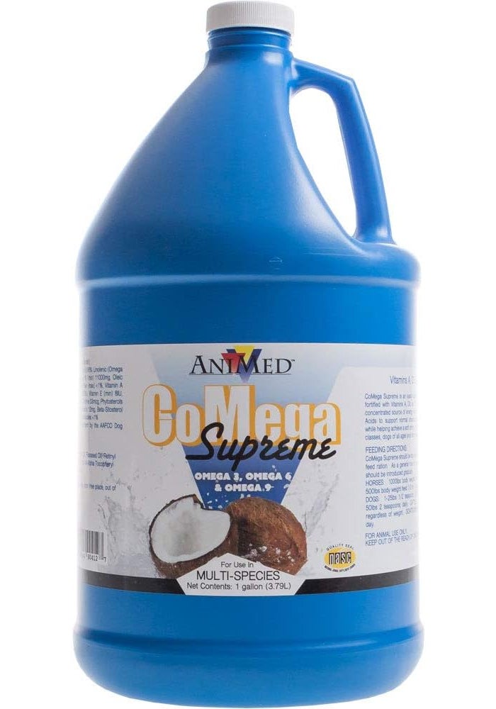 AniMed CoMega Supreme Gallon - Nutritional Oil Blend for Pets